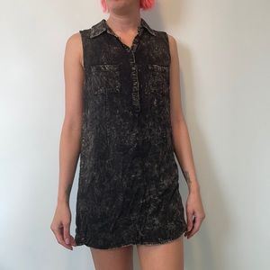 Vintage ash wash smock dress